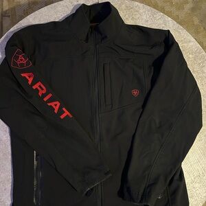 Ariat Men's Performance Jacket in Black with Red Details